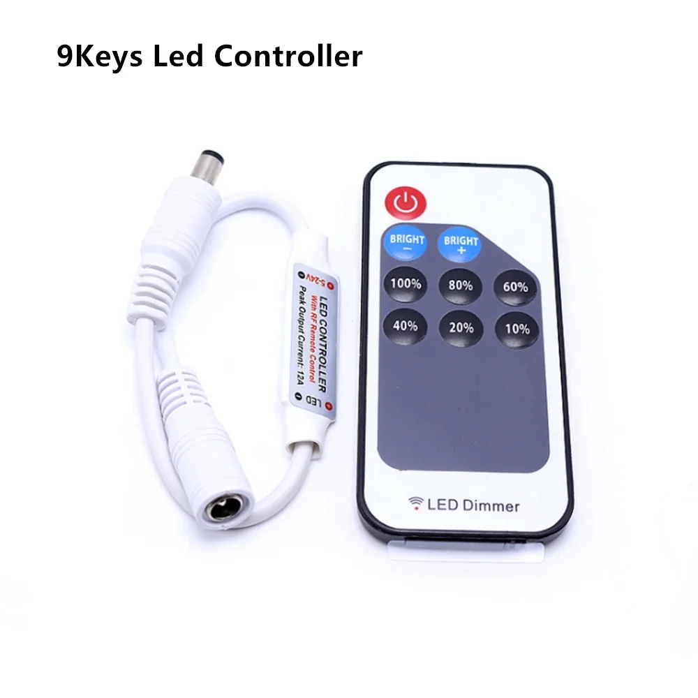 

DHL 50pcs Monochrome LED Mini Controller DC5V-24V