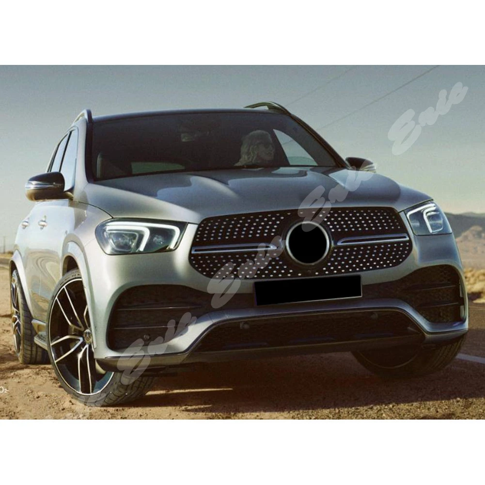 Передняя гоночная заготовка бампер решетка крышка для Mercedes Benz GLE Coupe C292 алмаз