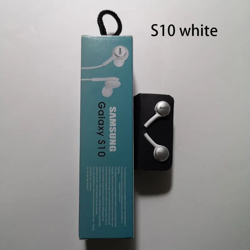S10 WHITE Samsung AKG Наушники IG955 3,5 мм наушники-вкладыши с микрофоном Проводная гарнитура для samsung Galaxy S8 S9 s10 huawe xiaomi - Цвет: S10 WHITE