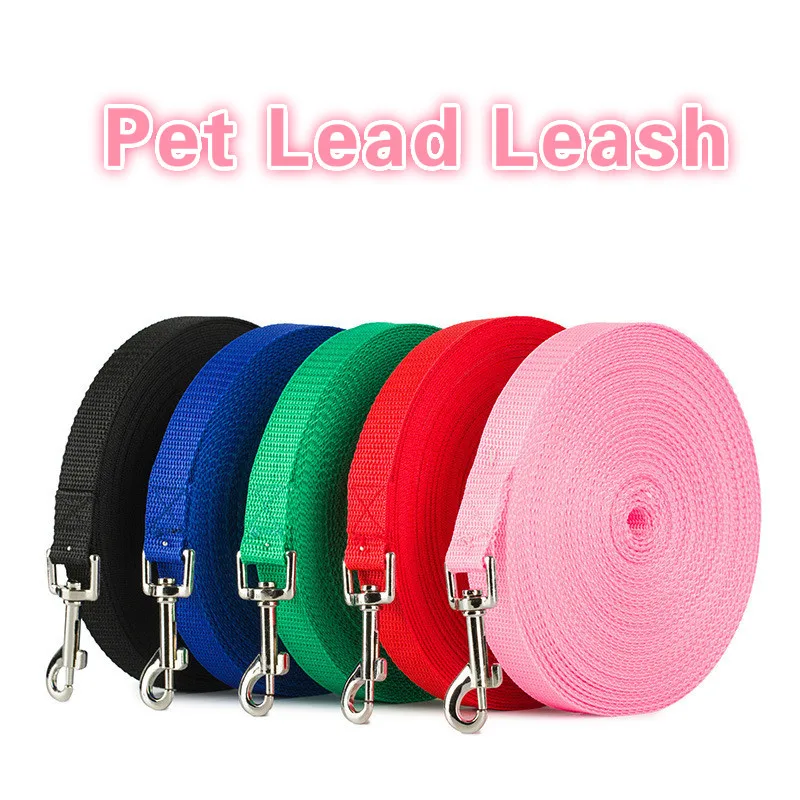 

Pet Dog Lead Leash for Dogs Cats Nylon Walk Dog Leash Selected Color 1.5M Outdoor Security Training Dog Harness