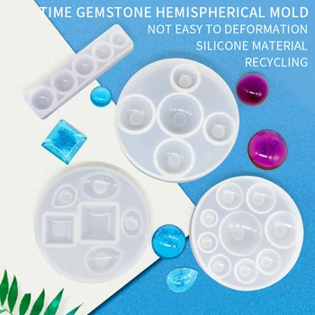 

Silicone Casting Mold For DIY Jewelry Craft Making Gemstone Casting Mold Fondant Cake Decoration Craft DIY Crystal Epoxy Mold