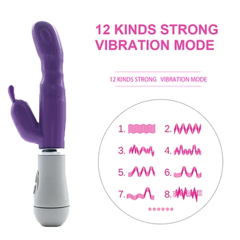 12 Speed G Spot Vibrator for women Dildo Sex toy Rabbit Vibrator Vaginal Clitoral massager Female Masturbator Sex Toys for Women 3