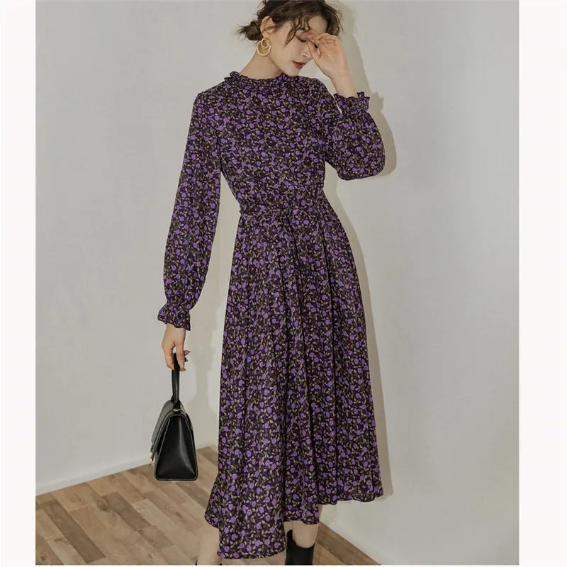 

HziriP 2020 New Slender Waist-Controlled Gentle Feminine High Quality Female All-Match Retro Sweet Office Lady Fashion Dresses