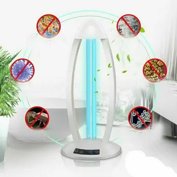 

38W UVC Ozone Ultraviolet Germicidal Lamps Remote UV Sterilization Quartz Portable Lights Practical Lamp