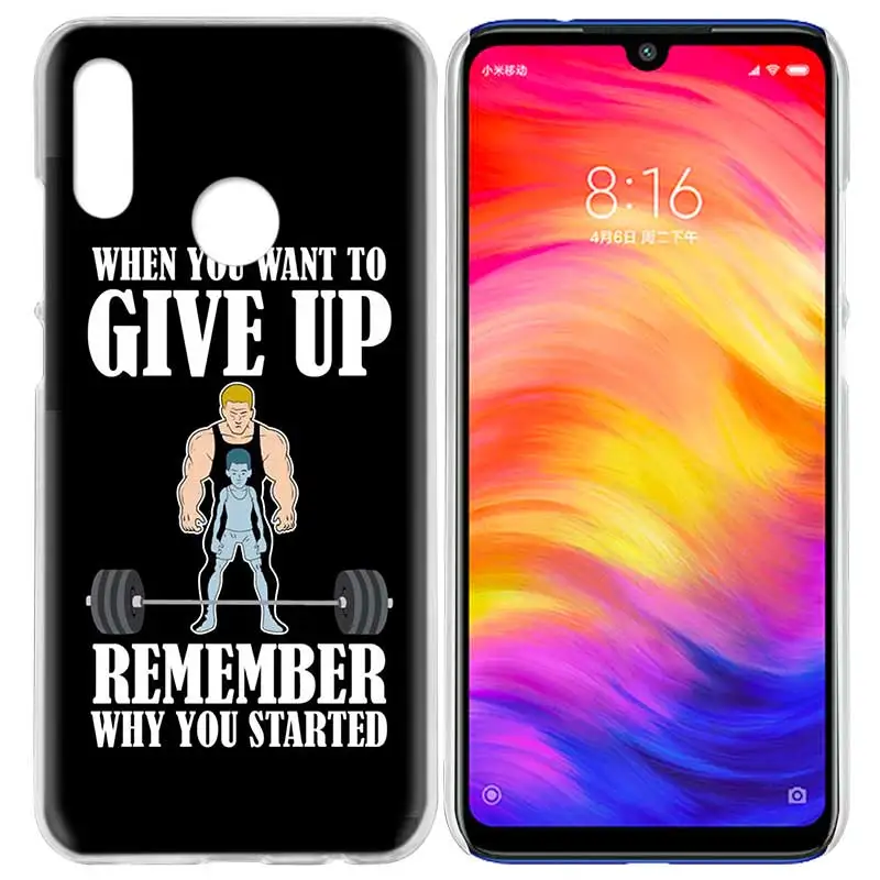 Чехол для Xiaomi Redmi Note 7 7A фотоаппаратов моментальной печати 7S 6 6A 5 Y3 K20 mi 8 до 9 лет CC9 CC9E A1 A2 A3 играть F1 Lite Pro Plus бодибилдинга тренажерного зала Фитнес - Цвет: 05
