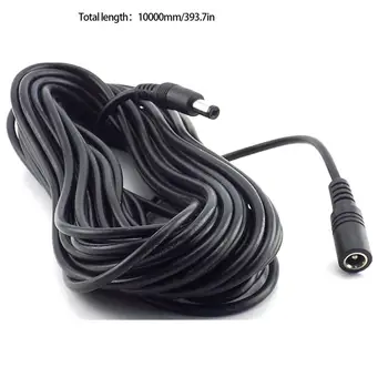 

10m 5m 3M 2m 1m 5.5 x 2.1mm DC Power connector Jack Adapter lead cord 12v cable DC female Male extension external Plug