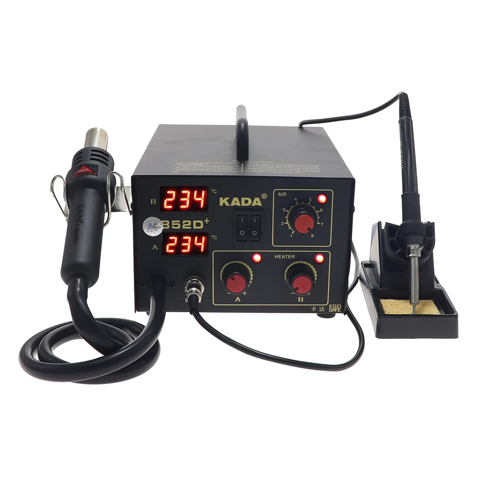 KADA 852D 852D+ bga паяльная станция SMD паяльная станция горячего воздуха пистолет+ паяльник