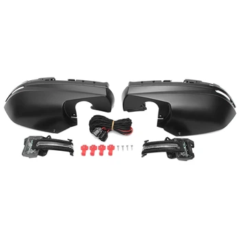 

1Set Car Door Side Rearview Mirror Cover with Turn Signal Mirror Light for Honda Civic 10Th 4-Door Sedan 2016-2018