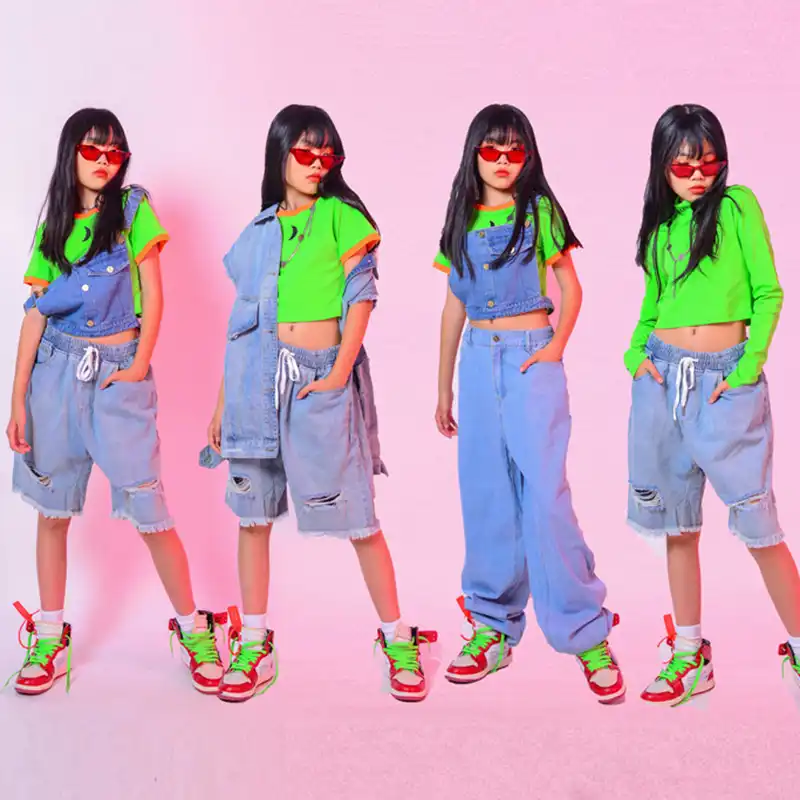 hip hop denim outfit