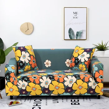 

Elastic Stretch Sectional Cover Wrap All-inclusive Sofa Cover for Living Room Couch Cover L shape Loveseat Single/Two/Three seat