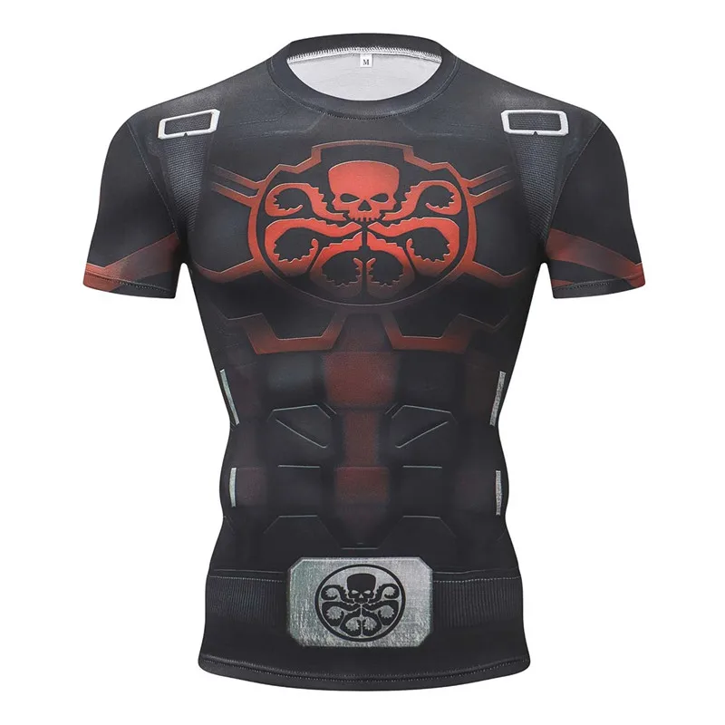 Компрессионная футболка BJJ MMA Rashguard мужские спортивные костюмы новые 3D комплекты