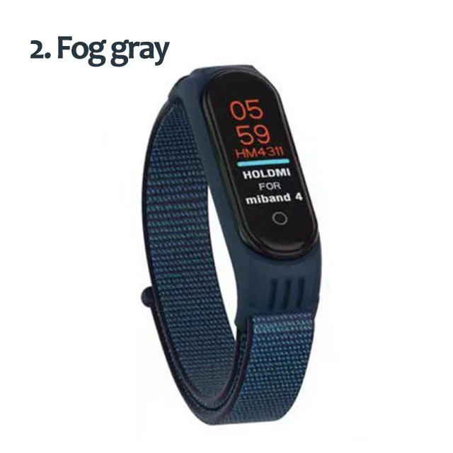 Нейлоновый ремешок для xiaomi mi band 4 ремешок браслет NFC умные часы замена xiaomi mi band 3 цветной Ремешок Браслет против потери - Цвет ремешка: 2