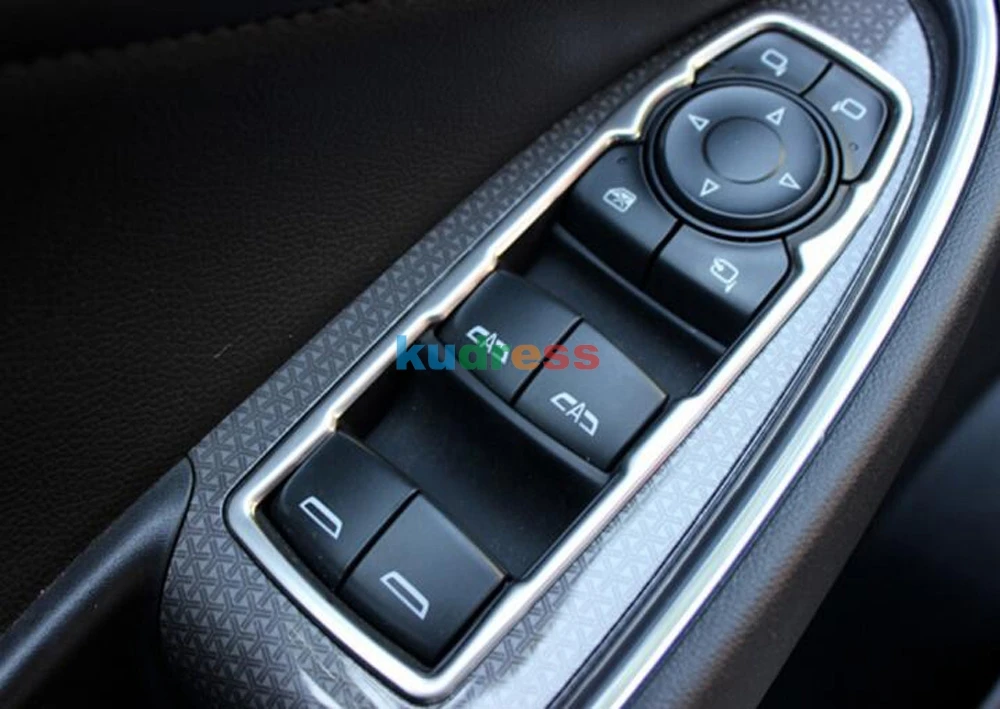 Для Chevrolet Malibu из нержавеющей стали для салона автомобиля молдинги двери окна лифт кнопка отделка крышки подлокотника