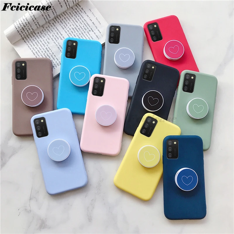 For Samsung Galaxy A02s A025f A 02 S Soft Case Phone Holder Cover For  Samsung A02s Case Sm-a025f 6.5inch Stand Cases Bumpers - Mobile Phone Cases  & Covers - AliExpress