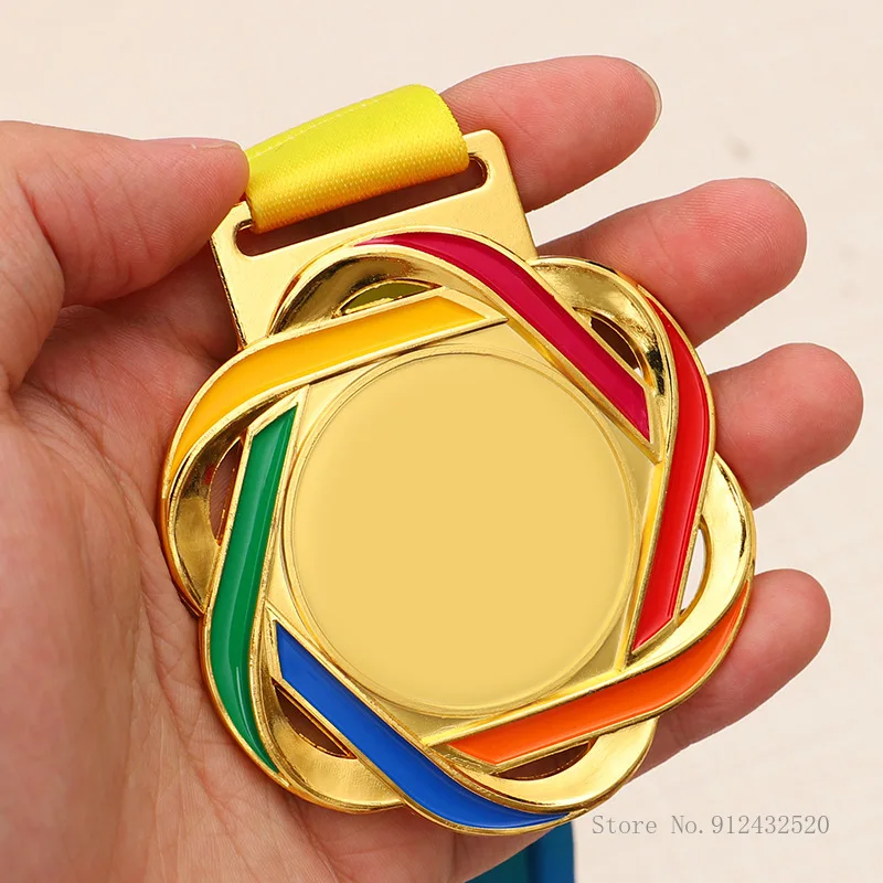 

Customized Creative Medal for Children's Competition, Souvenir, Gold, Silver and Bronze, Award, Souvenir, Souvenir, 10Pcs