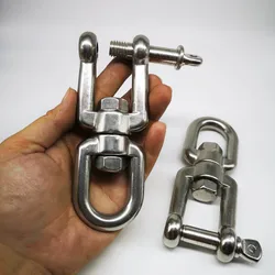 Quincaillerie de gréement M12, anneau pivotant en acier inoxydable 304 robuste, 2 pièces 