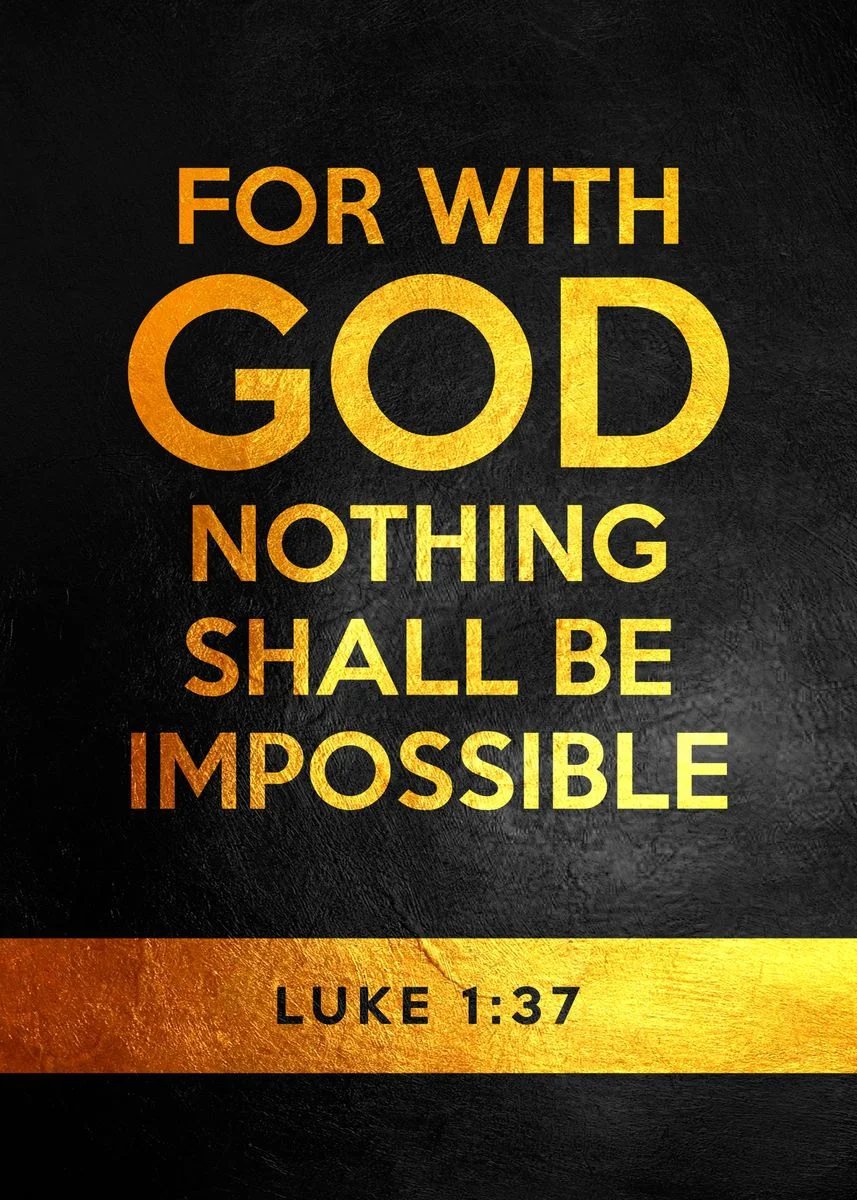 Nothing Is Impossible With God Quotes Black Gold Bible Quotes Inspirational Pictures For With God Nothing Shall  Be Impossible Canvas Painting Wall Arts Room Posters|Painting &  Calligraphy| - Aliexpress