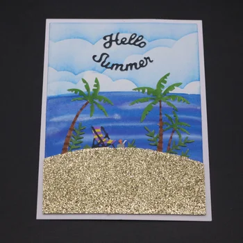 

DABOXIBOS Leisure Beach Metal Cutting Dies Stencils For DIY Scrapbooking/Photo Album Decorative Embossing DIY Handcrafts