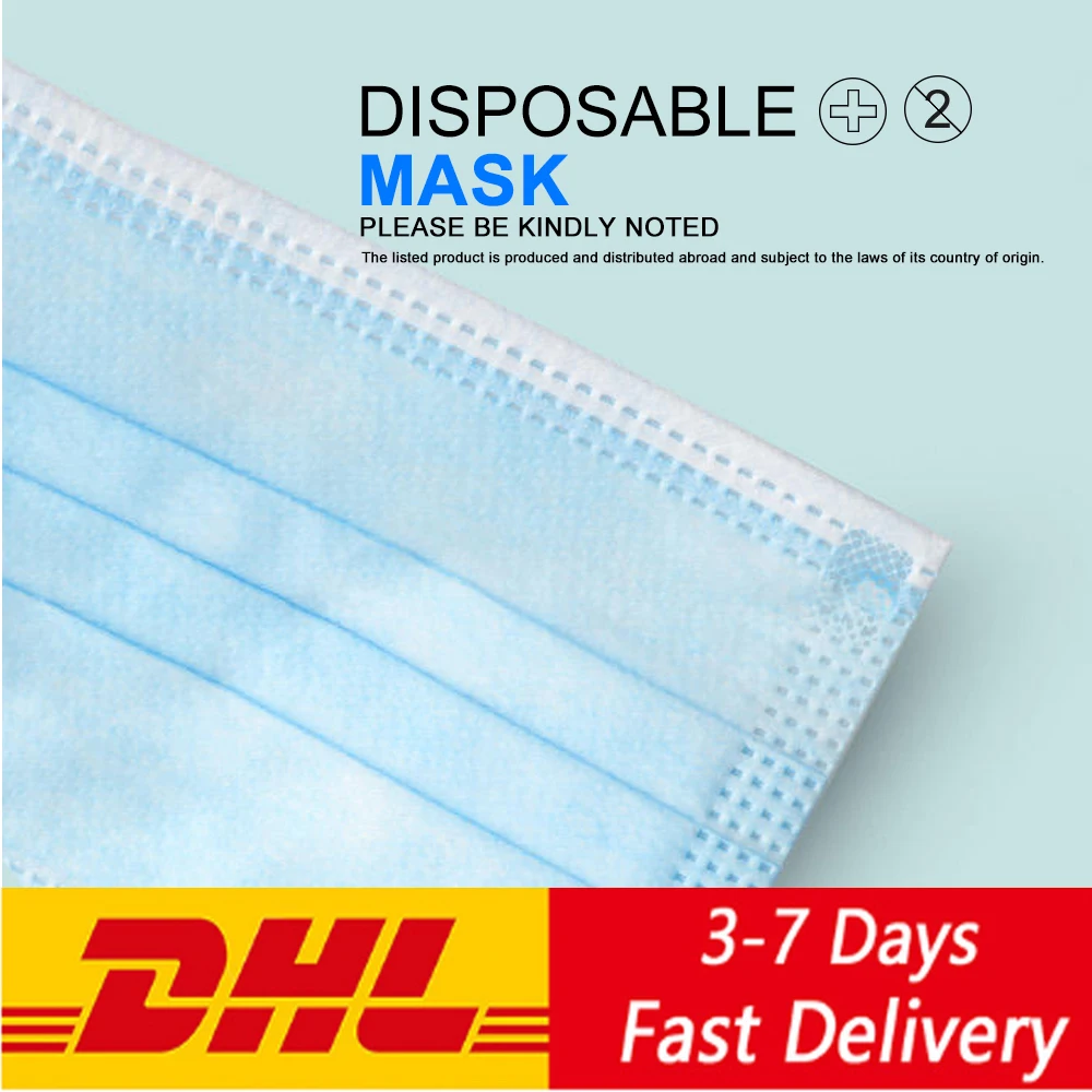 

3 Layer Dust Mask Antibacterial protection Prevent saliva droplets Mask Dustproof Mask Facial Protective Cover Masks Face Mounth