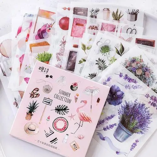 AngelHere Store 30 Pcs/set Kawaii Washi Sticker Wonderland Stars Mermaid Sticker Decorative Sticker for DIY Scrapbooking Journal - Цвет: Brilliant Future