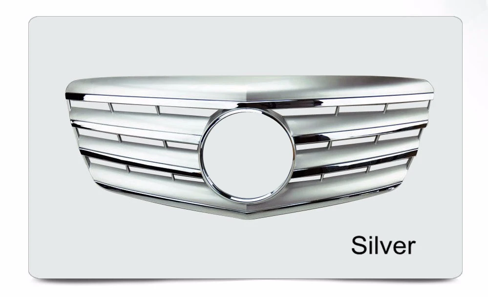 Пластиковая Хромированная передняя решетка для Mercedes E-Class W211 2007 2008 2009 CL style