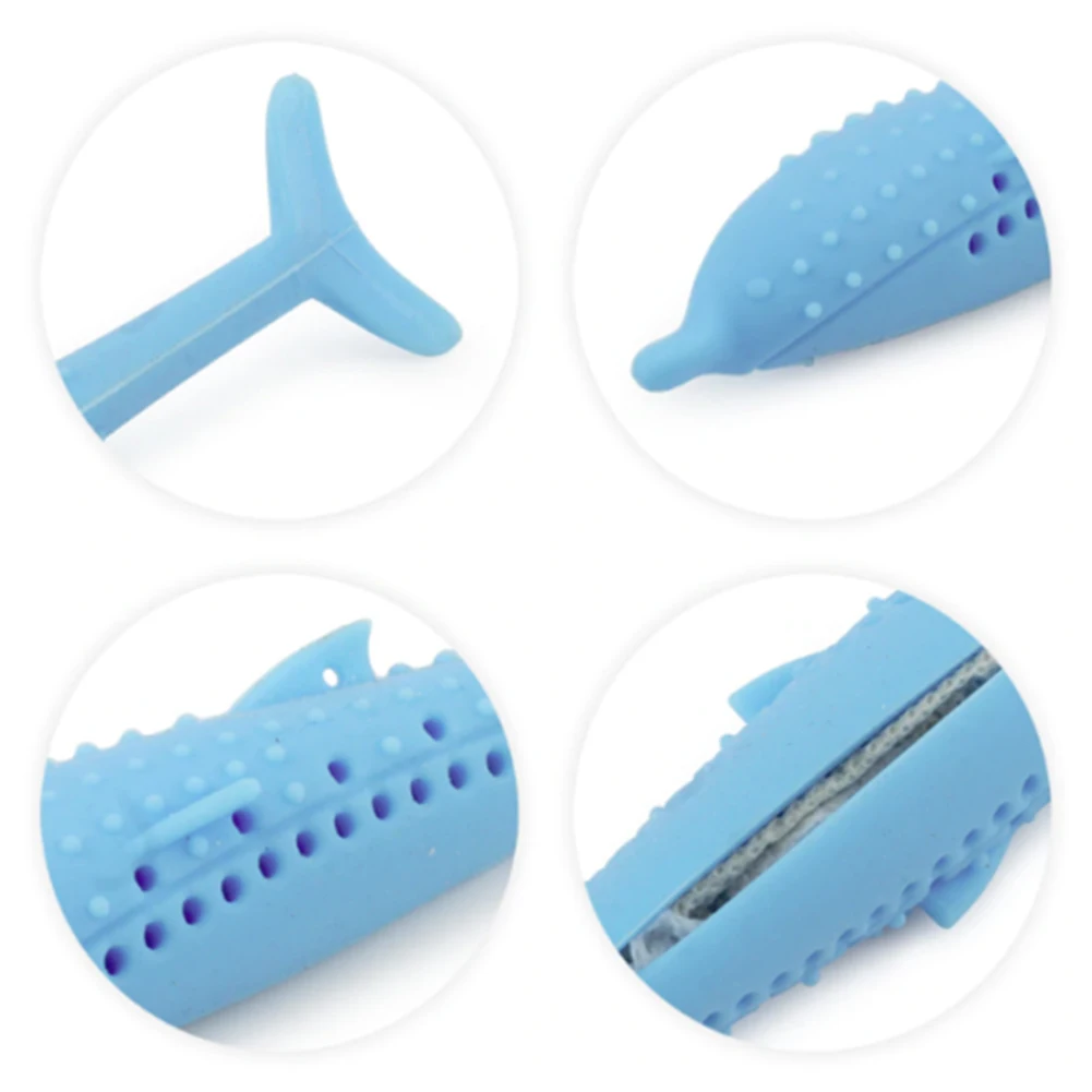 Игрушка кошка зубная щетка нетоксичное вентиляционное отверстие без запаха легкие чистые принадлежности для животных палочка для укуса мягкая домашняя Рыба Форма наполнитель собака эластичность