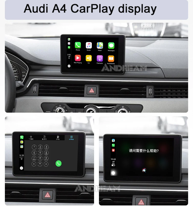 Flash Deal Andream Wireless Carplay Interface box and Android Auto For For AUDI A8 Original Screen Update MMI system Mirror-link 2