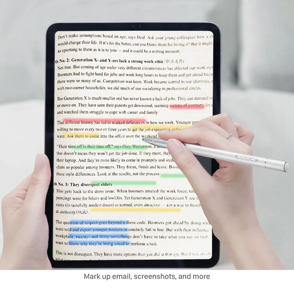 Стилус для Ipad ручка NILLKIN Многофункциональный iSketch Регулируемый емкостный стилус для емкостных устройств с сенсорным экраном