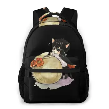 

Chibi Cat Hibari New Pattern knapsack HITMAN REBORN Teens Books Backpack