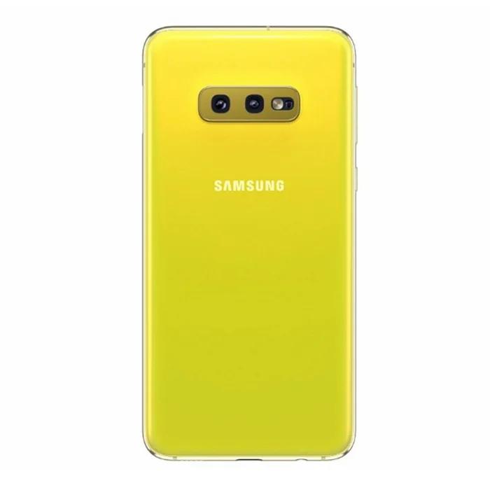 Запасной аккумулятор задняя панель стекло для samsung Galaxy S10e S10 Lite SM-G9700 задняя крышка чехол стеклянная задняя крышка - Цвет: Yellow