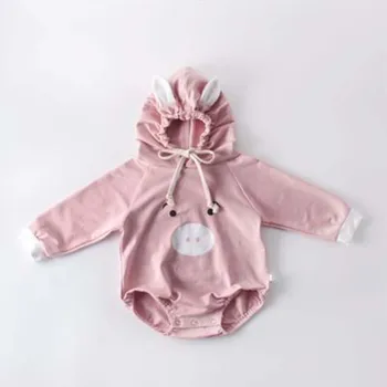 

Newborn Baby Girls Boy Romper Toddler Jumpsuit Girls Long sleeves Hooded Baby Clothes Infant Boy Overall Children Outfit Autumn