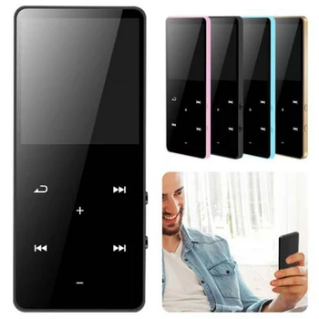 

Bluetooth Digital MP3 MP4 Music Player Portable Support 128GB TF Card FM Radio Mini Hifi Built-in Speaker 1.8 Inch Touch Screen