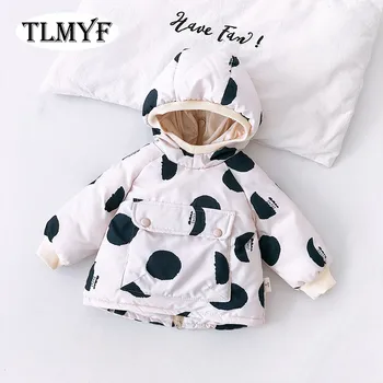 

New high quality baby girl's Elegant warm winter snow wear infant cute hoodies with back zipper 20200320-1