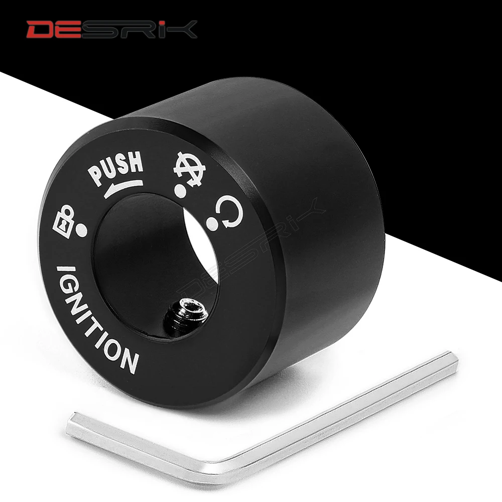 DESRIK 5 цветов мотоциклетный ключ зажигания Крышка CNC алюминиевые аксессуары для