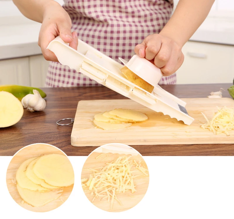 6 Pcs/set Grater Stainless Steel Multi-function Creative Vegetable Cutter Vegetable Slice Kitchen Tool