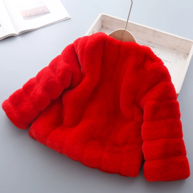 Babyinstar пальто с мехом Fuax детская зимняя куртка из смешанной шерсти детские плащи для девочек, одежда Детские куртки с цветочным рисунком для девочек