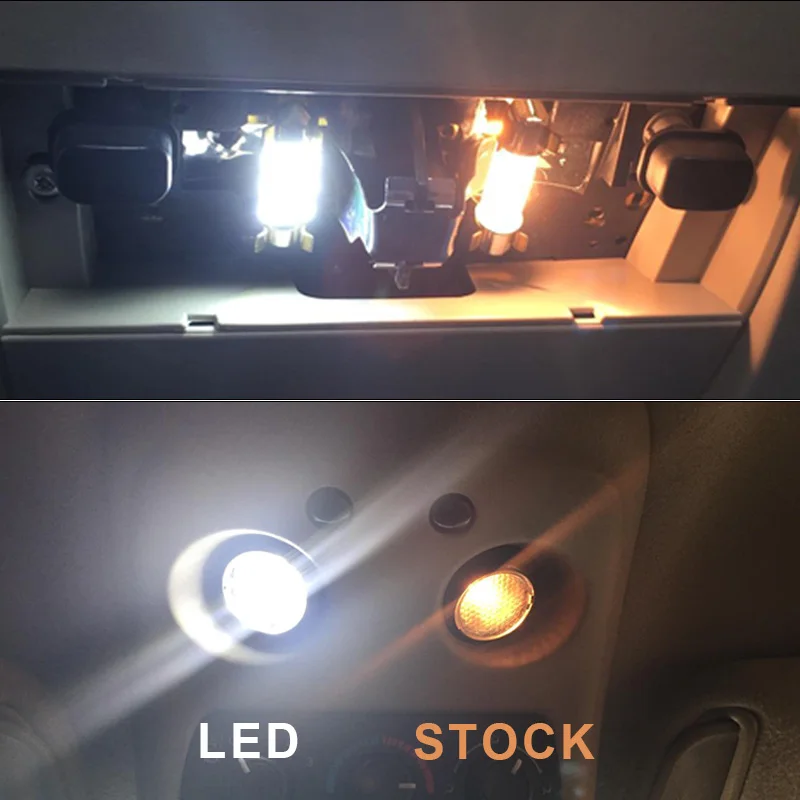 BADEYA 도요타 RAV4 2001 2002 2003 2004 2005 LED 인테리어 독서 돔 라이트 번호판 트렁크 램프 키트 액세서리, 8 개