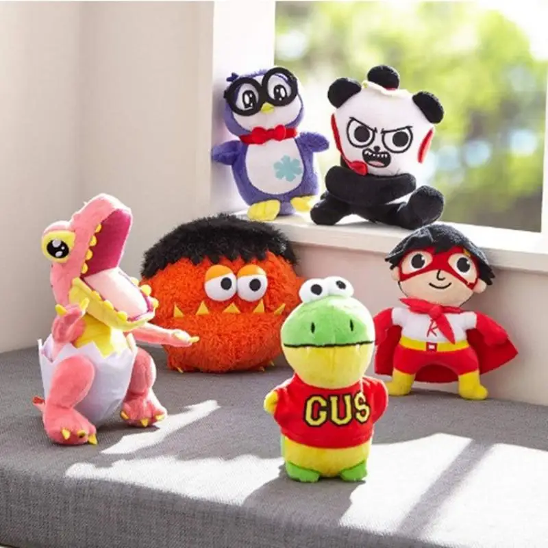 Новая детская игрушка Ryan Toys отзыв плюшевые игрушки Ryans World Moe динозавр Панда Мягкая игрушка-пингвин кукла мультфильм игрушки Дети Рождественские подарки