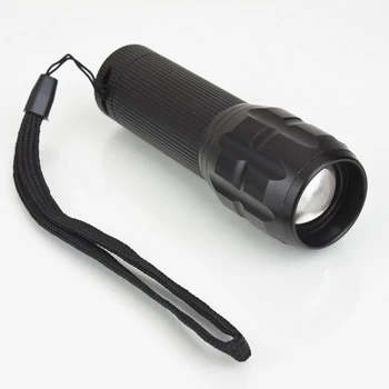 

Hot Adjustable Focus Zoom Flashlight 100% Brand New Harsh Light Waterproof Telescopic Zoom Outdoor