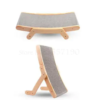 

Cat scratch board claw grinder corrugated cardboard nest vertical large solid wood anti cat scratch sofa protection toy cat supp