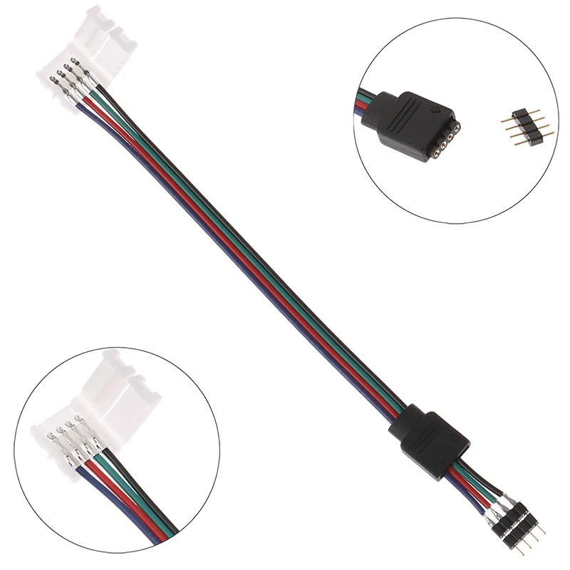 15 см 1 шт. 5050 RGB 4 контактный светодиодный светильник соединители для подключения к