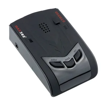 

Black Laser Radar Speedometer Car Speed Detector 360 Degree Protection Icon Display Tone Alerts