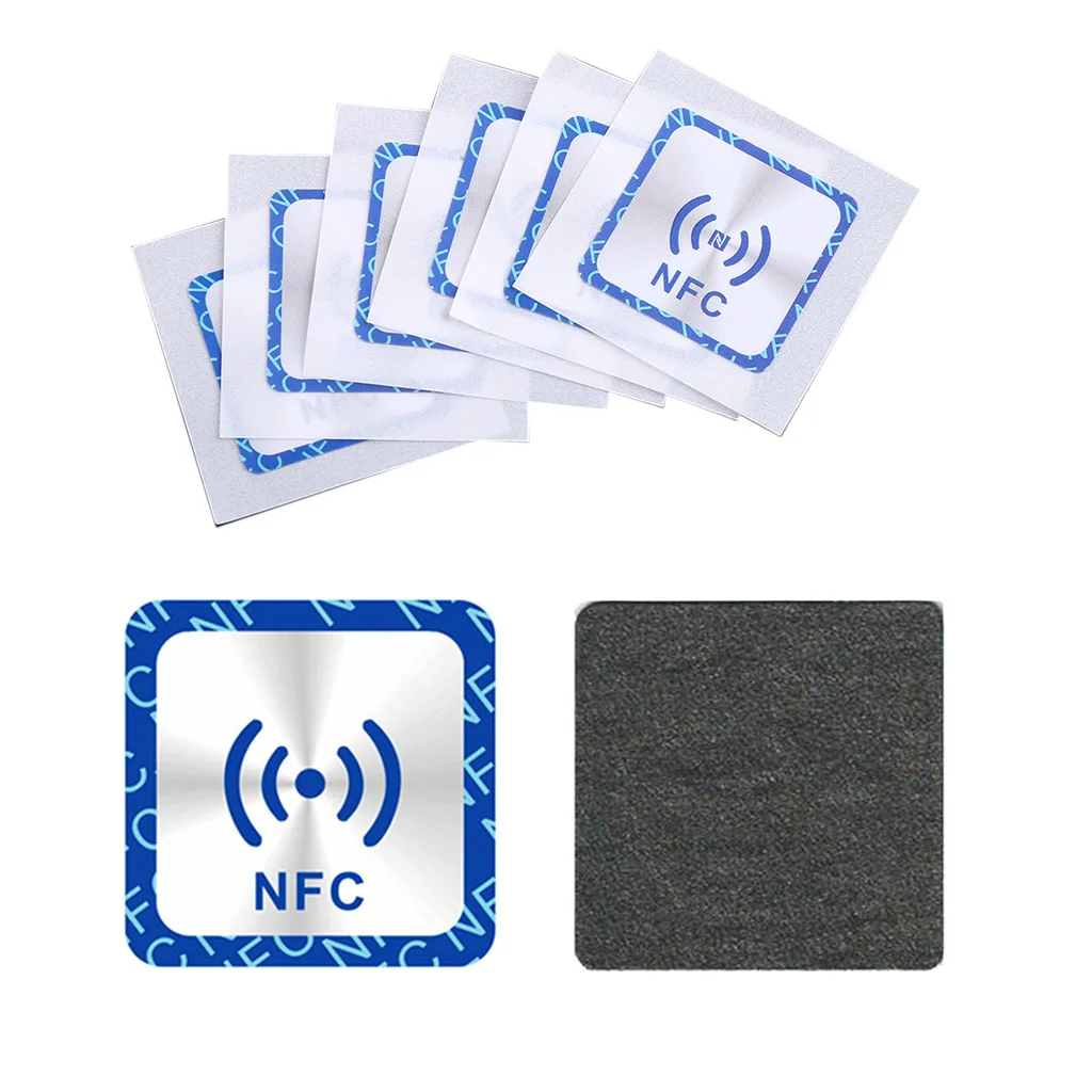 6PCS Universal NFC Ntag213 Tags Anti Metal Sticker NTAG 213 Metallic Badges Token Label for Smart Mobile Phones | Безопасность и