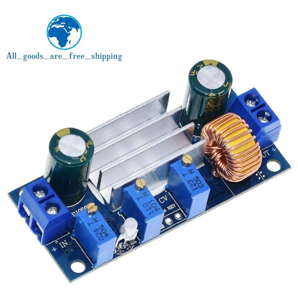 

Automatic Protection! 5A Max DC-DC XL4005 Step Down Buck Power Supply Module Adjustable CC/CV Lithium Charge Board for Arduino