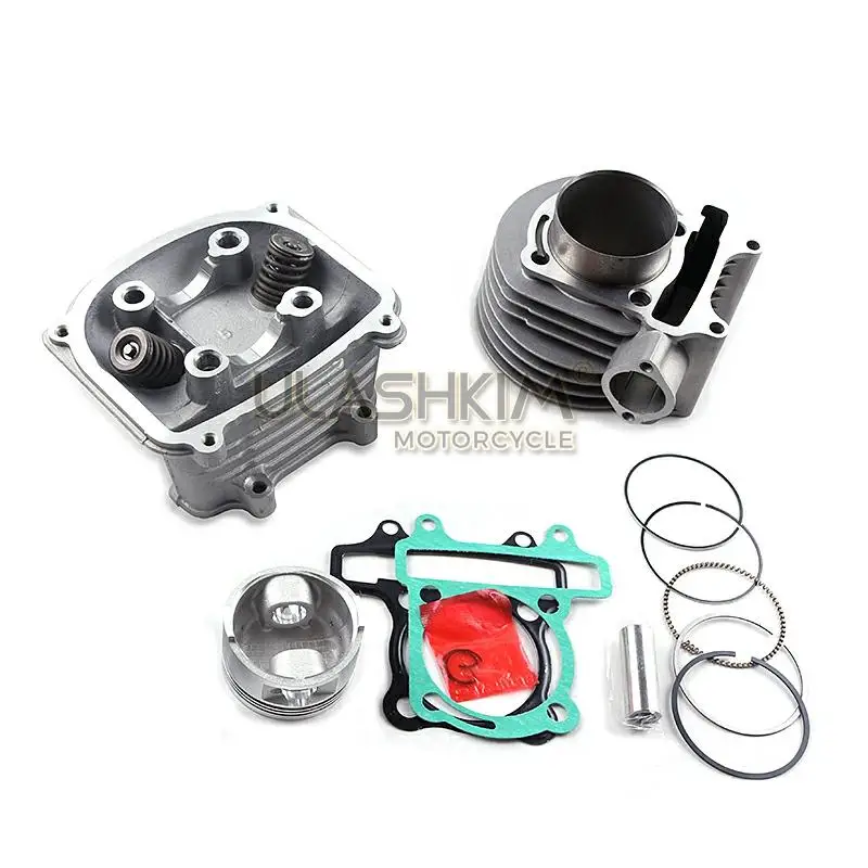 157QMJ 1P57QMJ 152QMI 1P52QI двигатель GY6 125 150 скутер цилиндр комплект Диаметр 57,4 мм гоночный выхлопной хром CDI Cam катушки масла