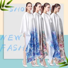 Парикмахерская профессиональная накидка для укладки волос, высококлассная большая прозрачная смотровая оконная раскраска для волос для взрослых водостойкая ткань Wai