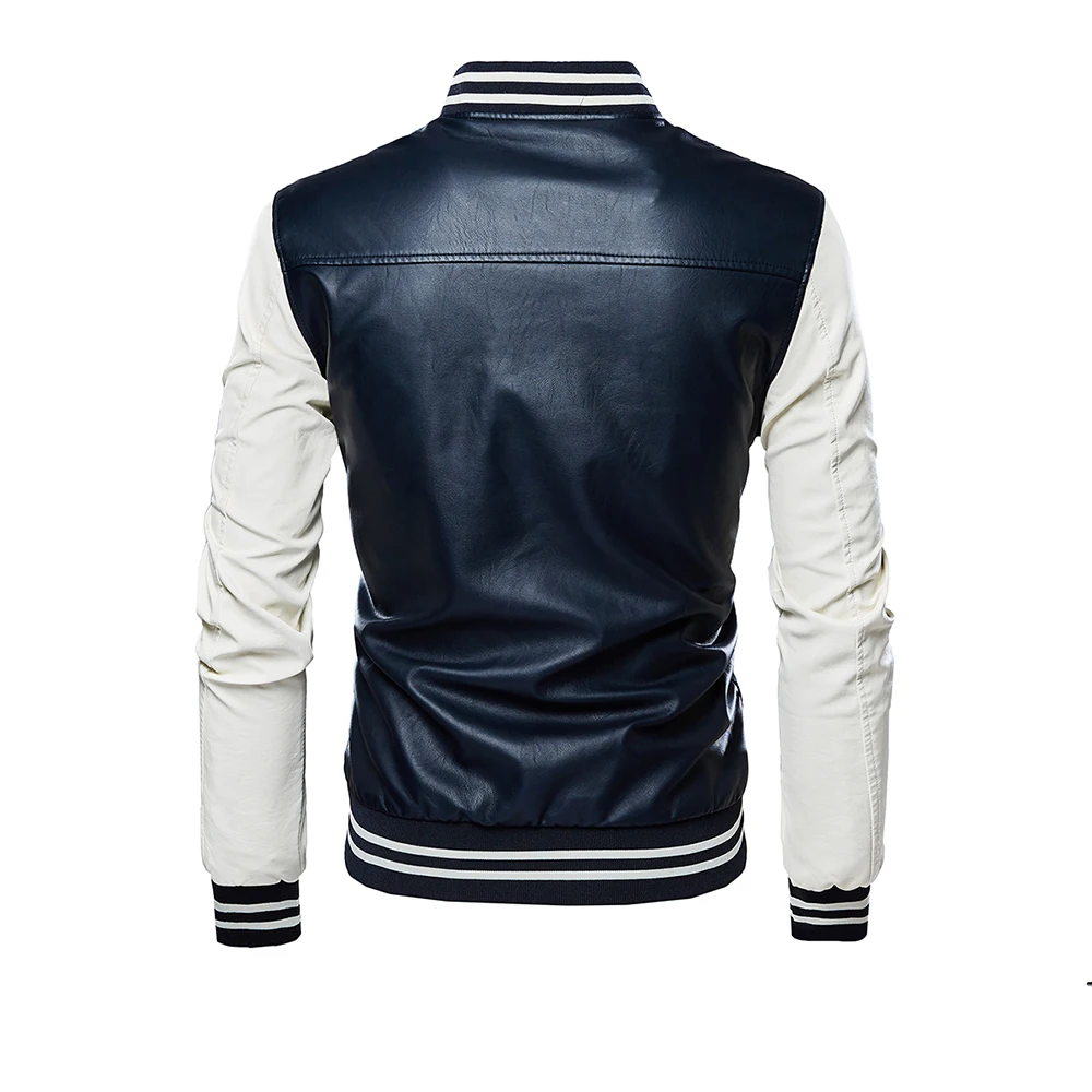 Litthing, новинка, Осень-зима, новинка, мужская кожаная куртка, Хит, цветная уличная одежда, бейсбольные куртки, мужское плотное пальто, повседневная куртка