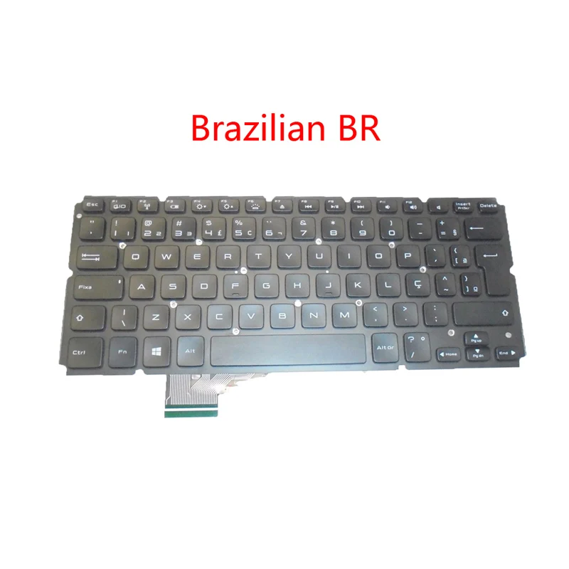 Клавиатура для ноутбука Dell для XPS 14 L421X 15 L521X с подсветкой американский английский Таиланд ti Испанский SP бразильский BR 083FHX 0RN3GP 0X54FH