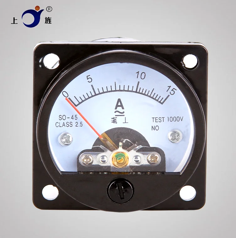 

1Pcs SO-45 AC Analog Ammeter 1A 3A 5A 10A 20A 30A 50A 75A 100A 150A 200A 250A 300A Pointer meter/Current Meter/Panel Meter