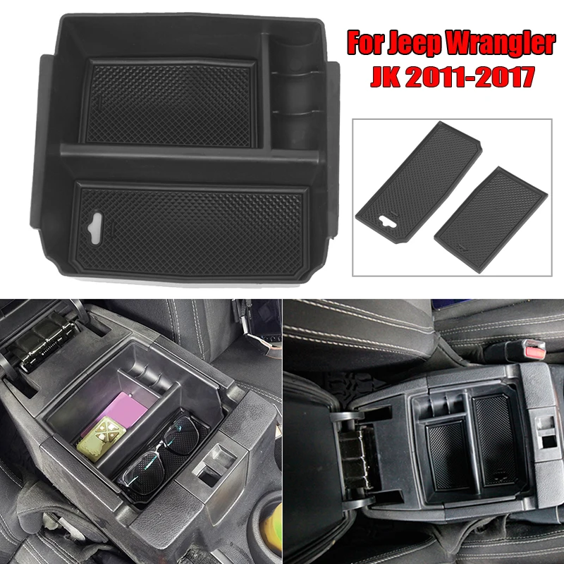 Авто Интерьер подлокотник коробка для хранения Jeep Wrangler JK 2011~ 17 Замена